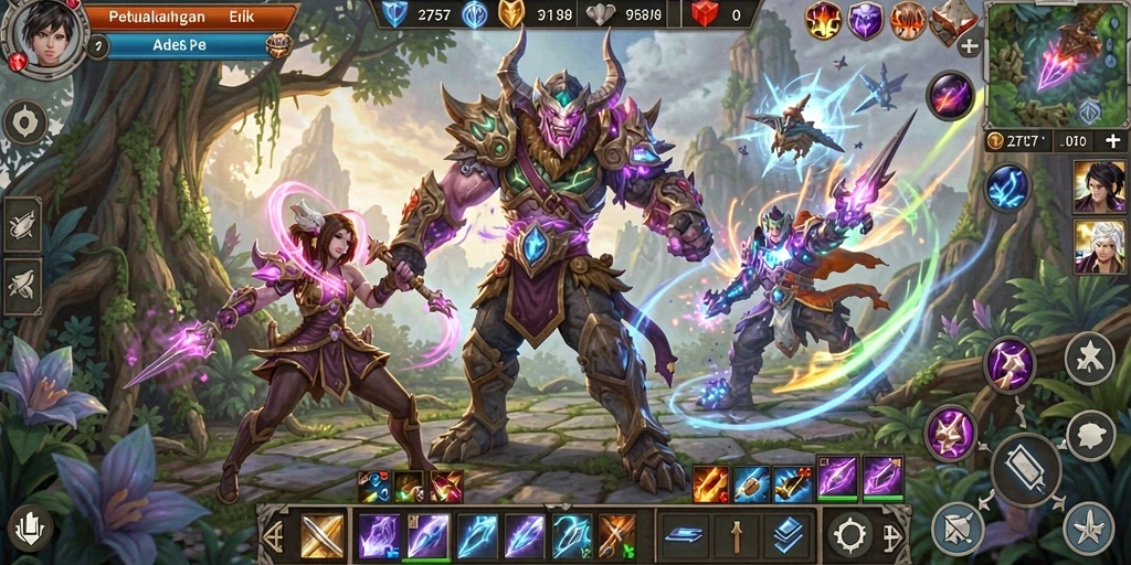 Tampilan apik dalam pertarungan MMORPG di 2757.