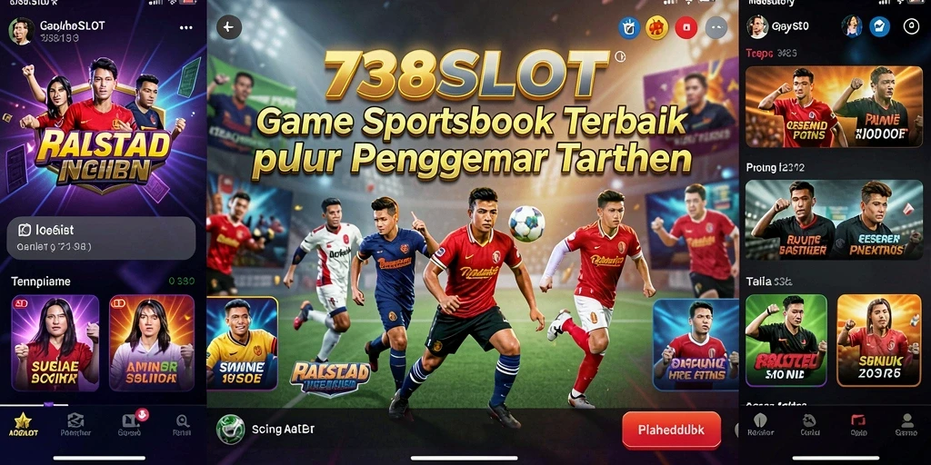 Tampilan gameplay Sportsbook yang menarik dan interaktif di 738SLOT.