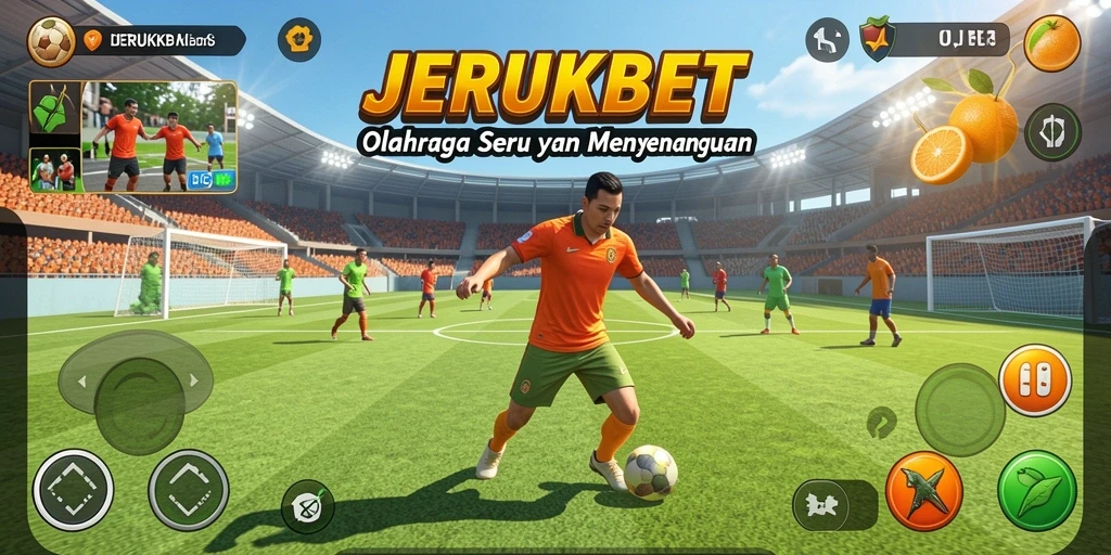 Screenshot JERUKBET menampilkan gameplay mendebarkan dalam olahraga.