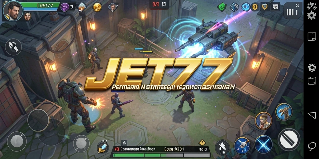 Screenshot gameplay JET77 menampilkan aksi strategi yang seru.