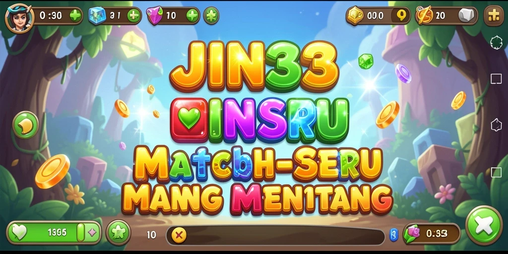 Tampilan gameplay JIN33 yang penuh warna dan menantang.