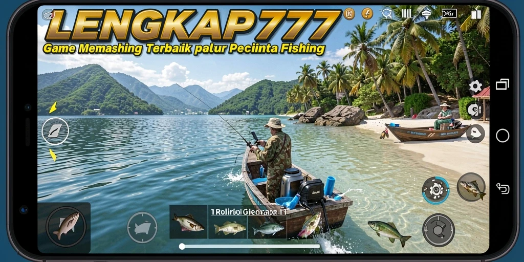 Screenshot gameplay LENGKAP777 menampilkan aksi memancing yang seru dan mendebarkan.