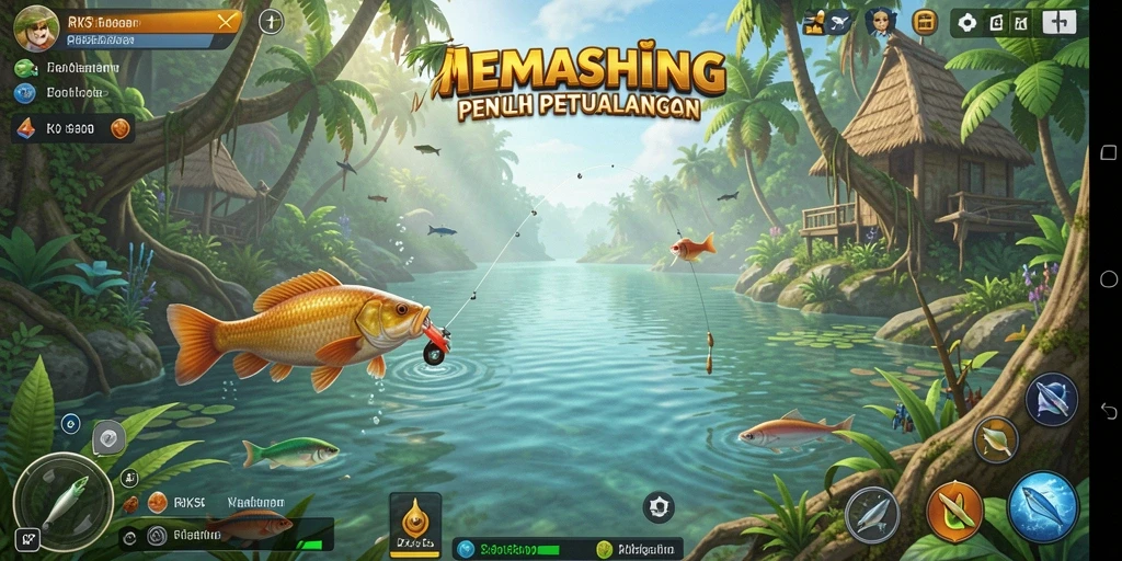 Gameplay menegangkan dan menakjubkan dari RK55 saat memancing.