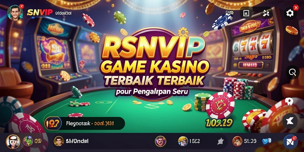 Tampilan gameplay yang menarik dan intuitif dari game Kasino RSNVIP.