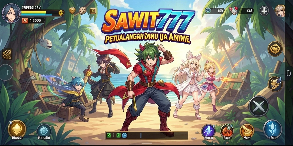 Screenshot gameplay SAWIT777 menampilkan aksi karakter Anime yang mendebarkan.