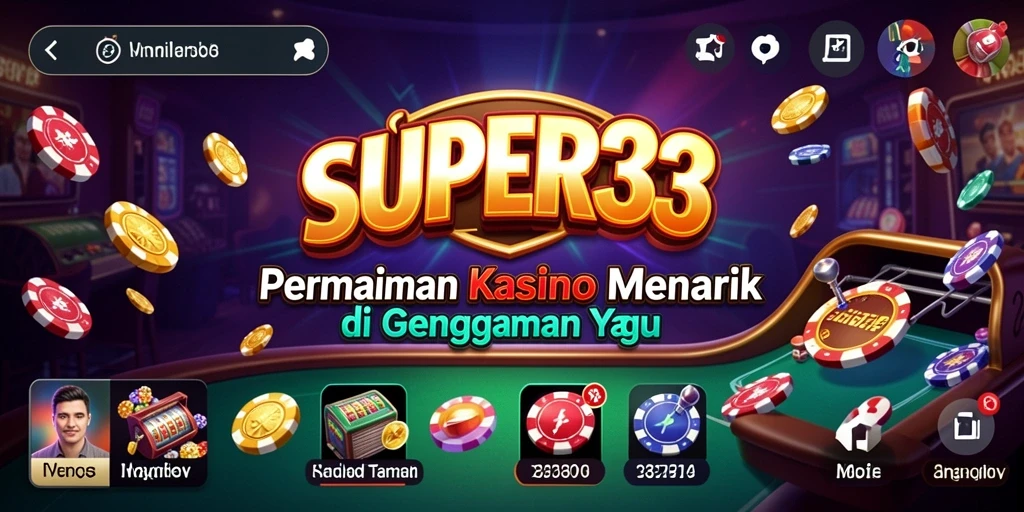 Gambaran gameplay menarik dari SUPER33 dengan aksi kasino yang mendebarkan.