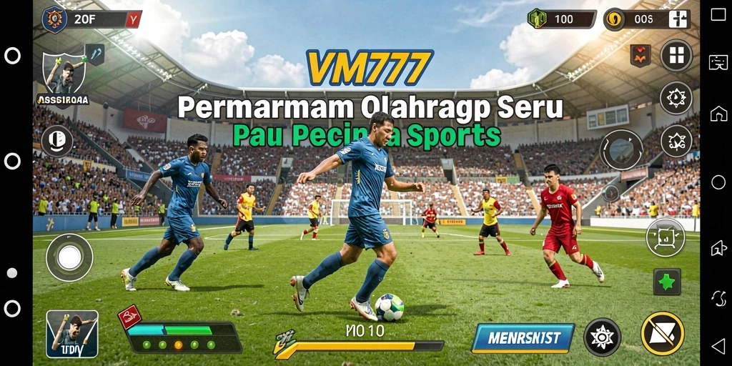 Tampilan gameplay VM777 yang menarik dengan aksi olahraga yang mendebarkan.